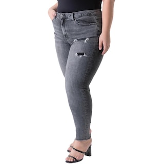 Foto 2 | Foto 2 | Jeans Roman Fashion Skinny color Gris para Mujer