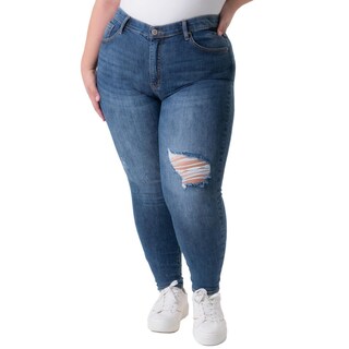 Foto 1 | Foto 1 | Jeans Roman Fashion Skinny color Azul para Mujer