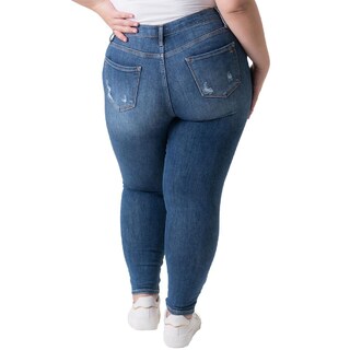Foto 2 | Foto 2 | Jeans Roman Fashion Skinny color Azul para Mujer