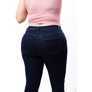 Foto 3 | Foto 3 | Jeans Skinny Con Strech /tallas Extras, 1106 (azul Dark) Azul Oscuro