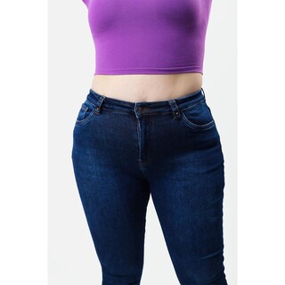Foto 3 | Foto 3 | Jeans Skinny Con Strech /tallas Extras, 1108 (azul Dark) Azul Oscuro