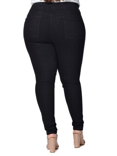 Foto 2 | Foto 2 | Pantalón Skinny Pull On Mujer Curvy Negro 022608