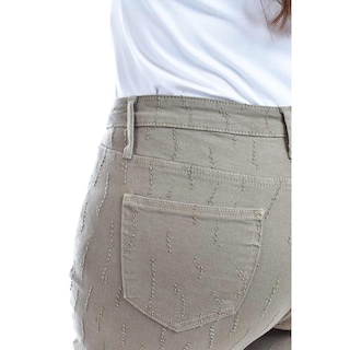 Foto 5 | Foto 5 | Jeans Wide Leg Con Textura /juvenil, 6512 (verde Militar) Verde