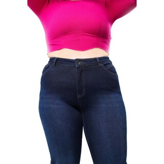 Foto 3 | Foto 3 | Jeans Bootcut Con Strech Tallas Extras, 3729 (azul Oscuro) Azul Oscuro