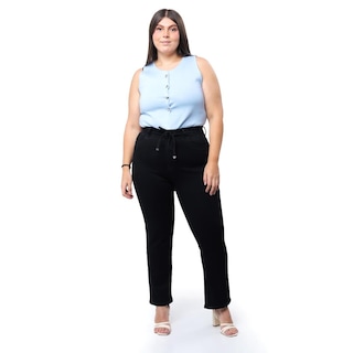 Foto 1 | Foto 1 | Jeans Recto Con Strech Tallas Extras, 3723 (negro) Negro