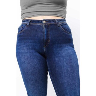 Foto 3 | Foto 3 | Jeans Skinny Con Strech Tallas Extras, 3920 (azul Oscuro) Multicolor