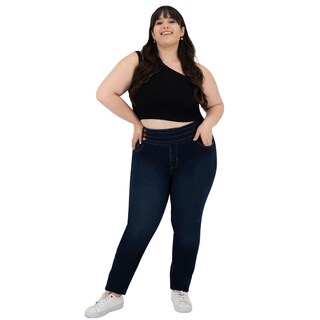 Foto 5 | Foto 5 | Pantalón Britos Jeans Mujer Curvy Skinny Azul 501645