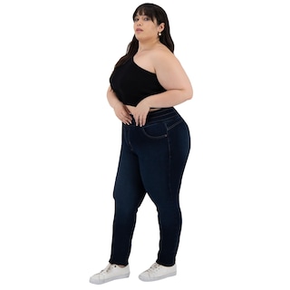 Foto 7 | Foto 7 | Pantalón Britos Jeans Mujer Curvy Skinny Azul 501645