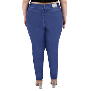Foto 2 | Foto 2 | Pantalón Skinny Britos Jeans Mujer Curvy Mezclilla 501667