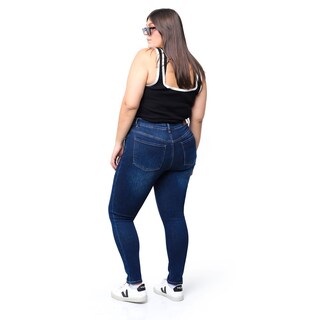 Foto 2 | Foto 2 | Jeans Skinny Con Strech /tallas Extras, 1632 (azul Dark) Azul Oscuro