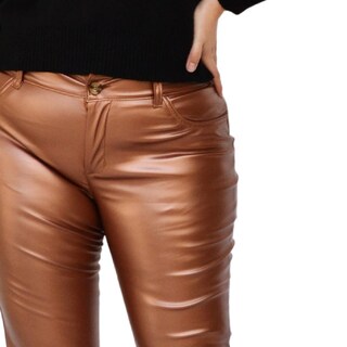 Foto 3 | Foto 3 | Pantalón de Vinipiel Roman Fashion 9505 color Café