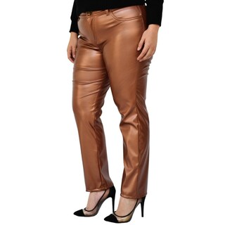 Foto 1 | Foto 1 | Pantalón de Vinipiel Roman Fashion 9505 color Café