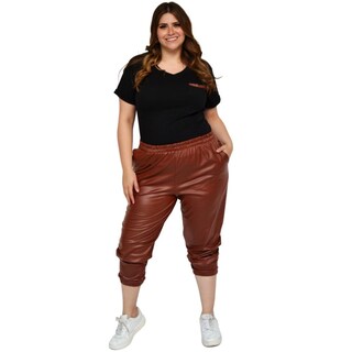 Foto 6 | Foto 6 | Jogger Roman Fashion Tallas Extras 9840 color Marrón