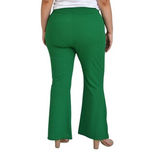 Foto 3 | Foto 3 | Pantalón Pierna Ancha ROMAN FASHION 2203 color Verde Tallas Extras