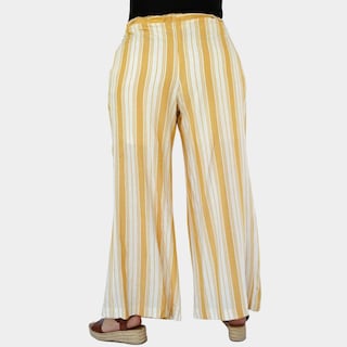 Foto 3 | Foto 3 | Pantalón Pierna Amplia ROMAN FASHION 7164 color Amarillo en Talla Extra