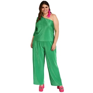 Foto 6 | Foto 6 | Conjunto Plisado Roman Fashion Verde para Mujer