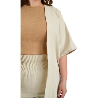 Foto 6 | Foto 6 | Conjunto De Lino Roman Fashion/ Tallas Extras, 4312 (beige) Beige