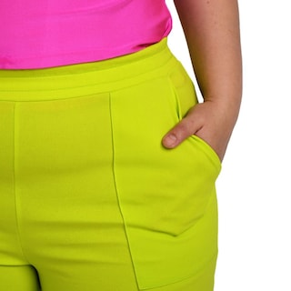 Foto 4 | Foto 4 | Pantalón Pierna Amplia Roman Fashion color Verde para Mujer