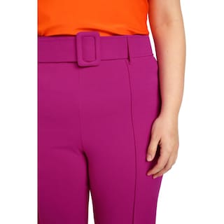 Foto 4 | Foto 4 | Pantalón de Vestir con Cinto Forrado Roman Fashion color Rosa para Mujer