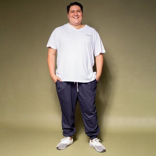 Foto 7 | Foto 7 | Pantalón Jogger Tallas Extras Plus Unisex color Azul