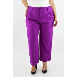 Foto 1 | Foto 1 | Pantalón de Vestir Roman Fashion Violeta para Mujer