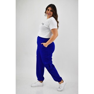 Foto 5 | Foto 5 | Pantalón Tipo Jogger Roman Fashion Tallas Extras color Azul