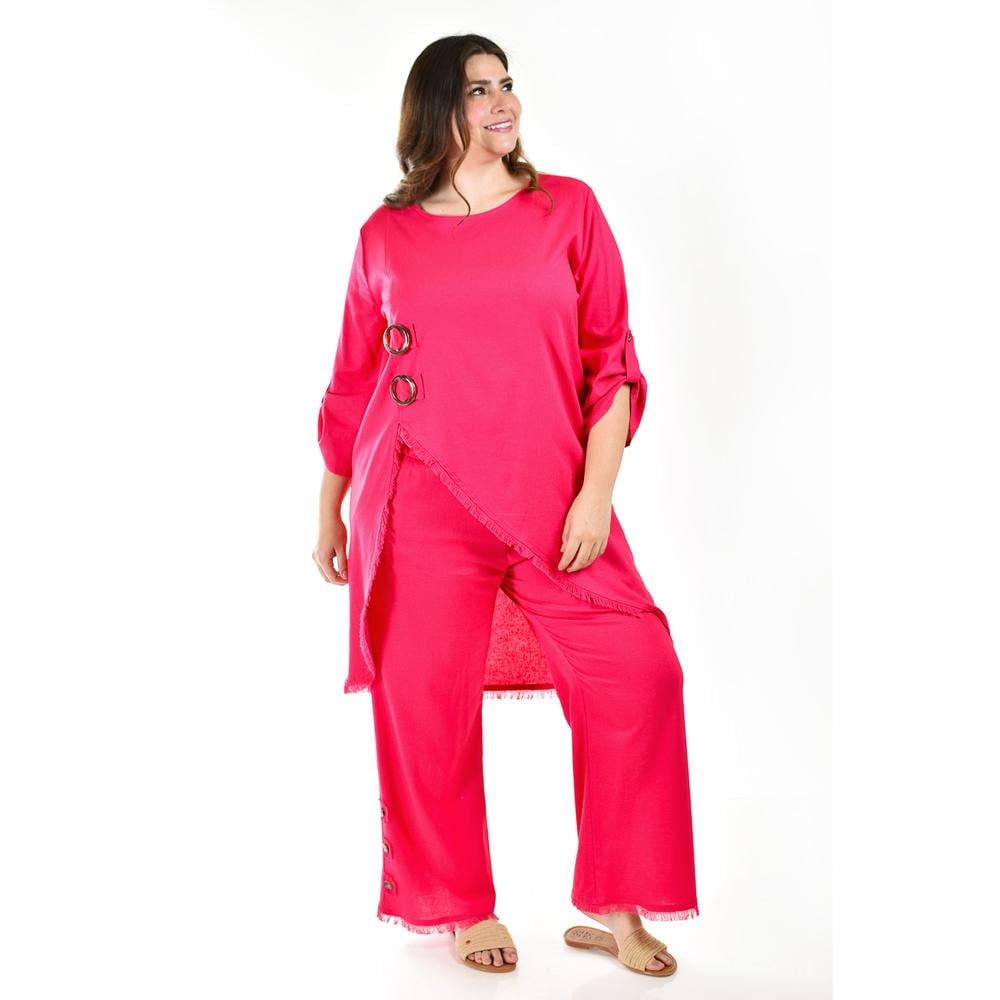 Conjunto con Pantalón Roman Fashion Rosa para Mujer | Coppel.com