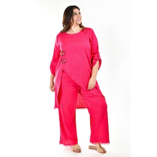 Foto 1 | Foto 1 | Conjunto con Pantalón Roman Fashion Rosa para Mujer
