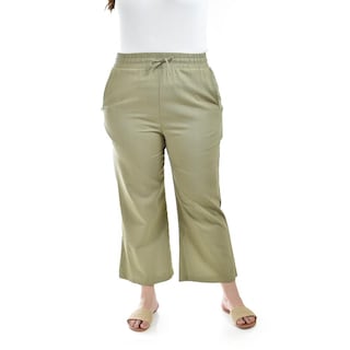 Foto 1 | Foto 1 | Pantalon De Lino Roman Fashion /tallas Extras, 022 (verde Militar) Verde