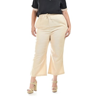 Foto 1 | Foto 1 | Pantalon De Lino Roman Fashion /tallas Extras, 022 (beige) Beige