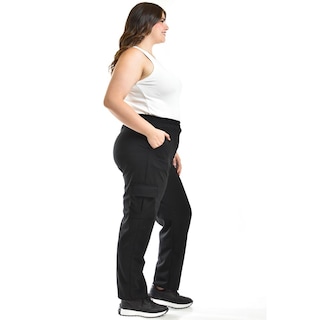 Foto 2 | Foto 2 | Pantalón Cargo Roman Fashion Negro Tallas Extras