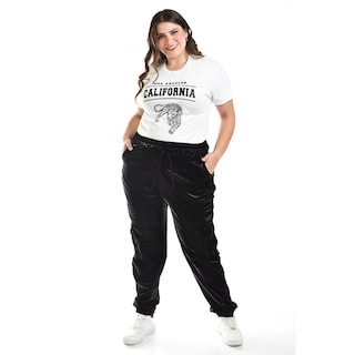 Foto 5 | Foto 5 | Pantalón Jogger Efecto Vinil Román Fashion Tallas Extras 27028 Negro