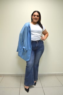 Foto 2 | Foto 2 | Jeans Moda María Ferré D0247 Mezclilla Para Mujer Tallas Extras