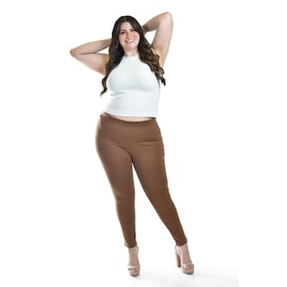 Foto 5 | Foto 5 | Pantalon Con Strech Roman Fashion / Tallas Extras, 030 (cafe) Cafe