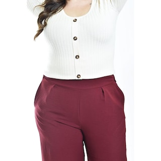 Foto 5 | Foto 5 | Pantalon Roman Fashion 9202 Vino