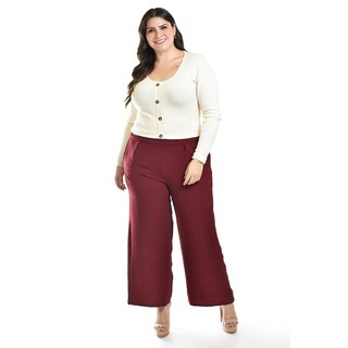 Foto 6 | Foto 6 | Pantalon Roman Fashion 9202 Vino