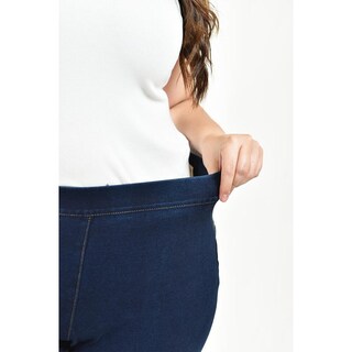 Foto 4 | Foto 4 | Pantalón con Strech Roman Fashion Tallas Extras 115 Azul Marino