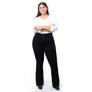 Foto 1 | Foto 1 | Jeans Bootcut Con Strech Tallas Extras, 3728 (negro) Multicolor