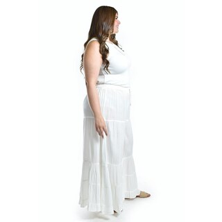Foto 2 | Foto 2 | Pantalon Estilo Palazzo Roman Fashion /tallas Extras, R42 (blanco) Blanco