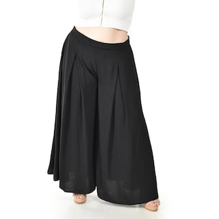Foto 1 | Foto 1 | Pantalón Tipo Palazzo Roman Fashion Negro para Mujer