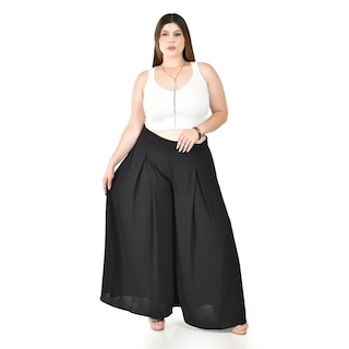 Foto 2 | Foto 2 | Pantalón Tipo Palazzo Roman Fashion Negro para Mujer