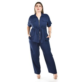 Foto 1 | Foto 1 | Conjunto Roman Fashion Azul Marino para Mujer