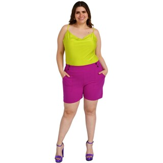 Foto 5 | Foto 5 | Short Casual Roman Fashion Tallas Extras 7033 color Rosa
