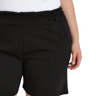 Foto 3 | Foto 3 | Short Casual Roman Fashion Tallas Extras 7033 color Negro