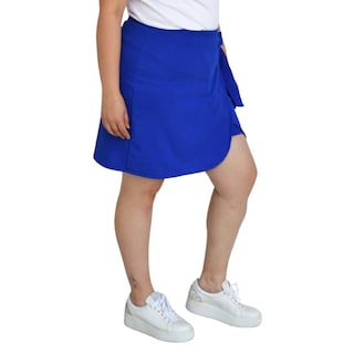Foto 2 | Foto 2 | Short Falda con Moño Roman Fashion Tallas Extras 7042 color Azul Rey