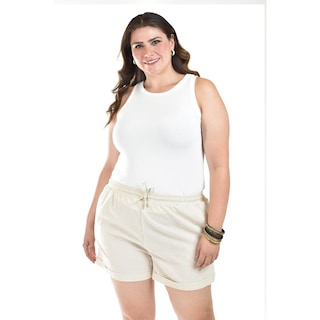 Foto 4 | Foto 4 | Short De Lino Con Bolsillos Roman Fashion /tallas Extras, 021 (arena) Beige
