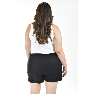Foto 3 | Foto 3 | Short De Lino Con Bolsillos Roman Fashion /tallas Extras, 021 (negro) Negro