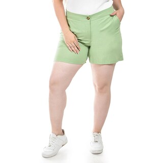 Foto 1 | Foto 1 | Short Verde Roman Fashion para Mujer