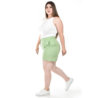 Foto 2 | Foto 2 | Short Verde Roman Fashion para Mujer
