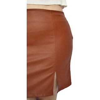 Foto 5 | Foto 5 | Falda Corta Roman Fashion color Marrón